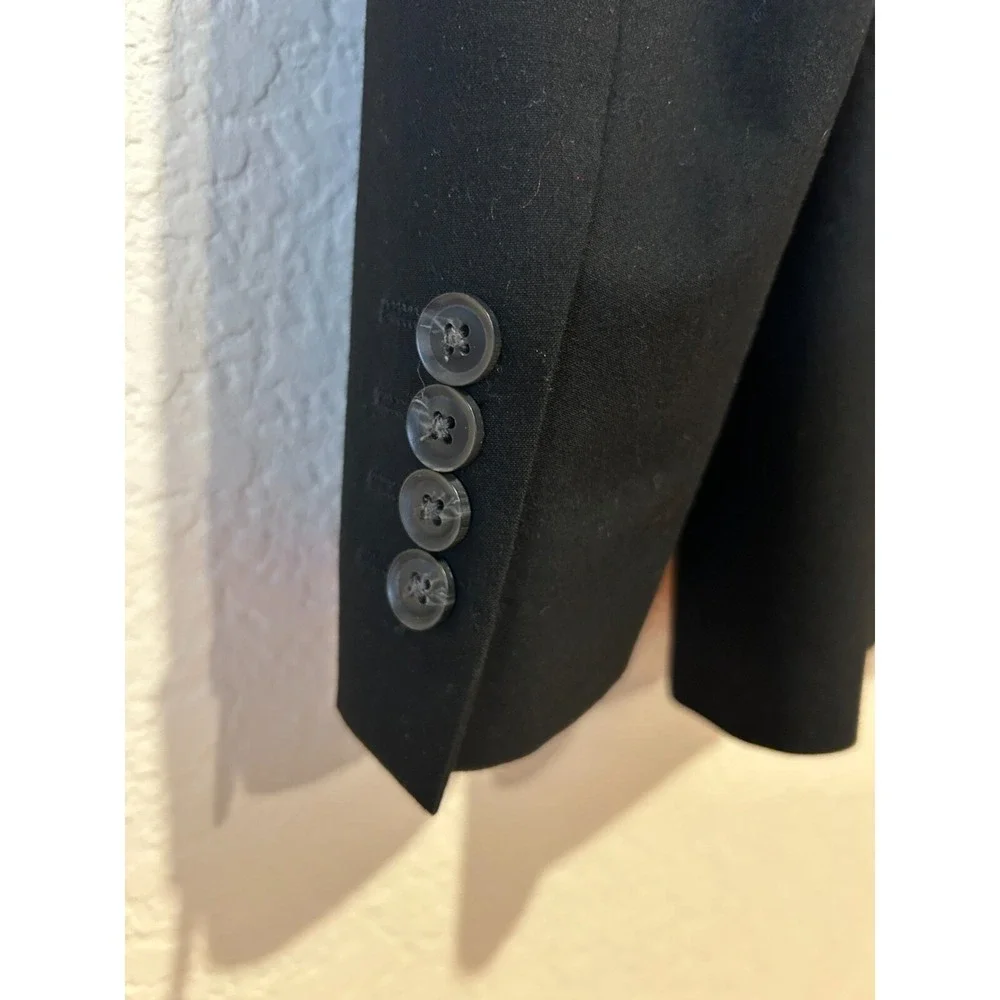 J Ferrar Super Slim Fit Black Mens Preppy Sports Coat Two Button Jacket Size 44R